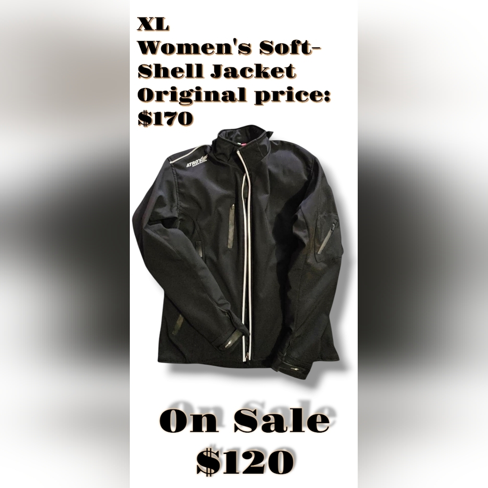 ATROX Women's Black Soft-Shell Motorcycle Riding/Racing...